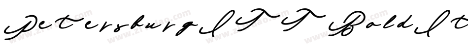 PetersburgITT BoldItalic字体转换